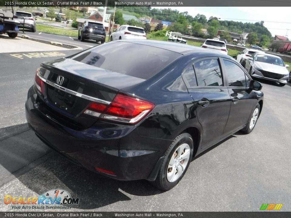 2015 Honda Civic LX Sedan Crystal Black Pearl / Black Photo #9