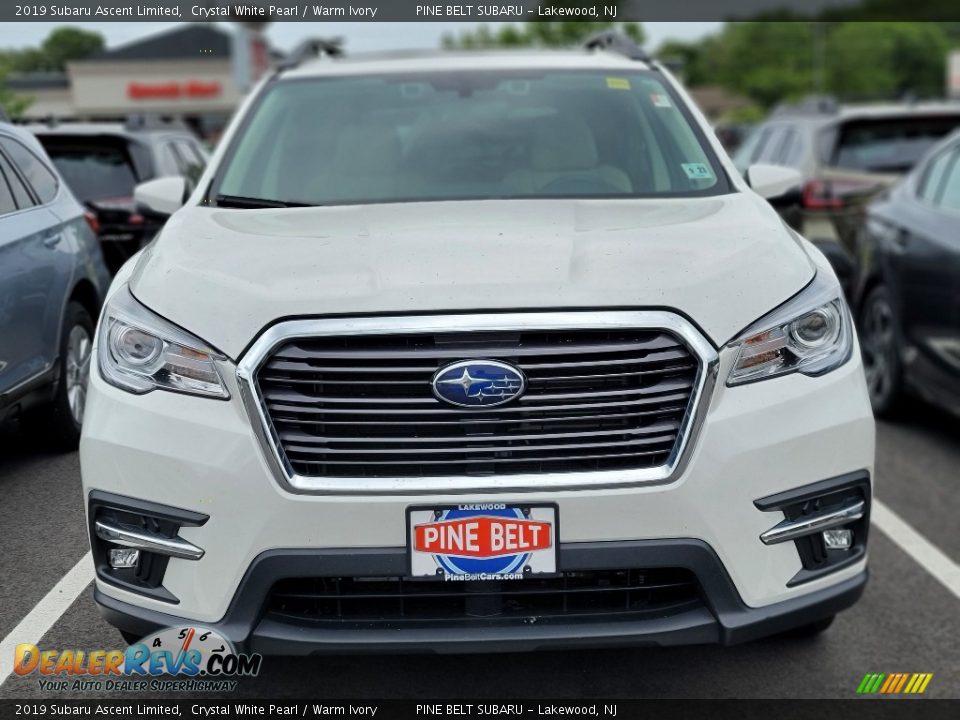 2019 Subaru Ascent Limited Crystal White Pearl / Warm Ivory Photo #2