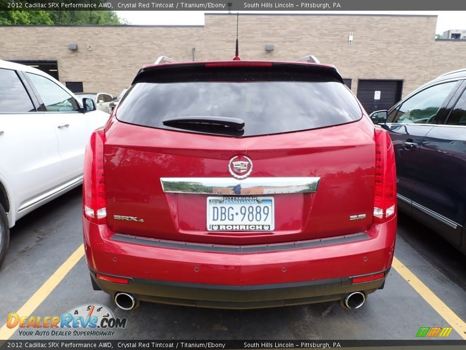 2012 Cadillac SRX Performance AWD Crystal Red Tintcoat / Titanium/Ebony Photo #3