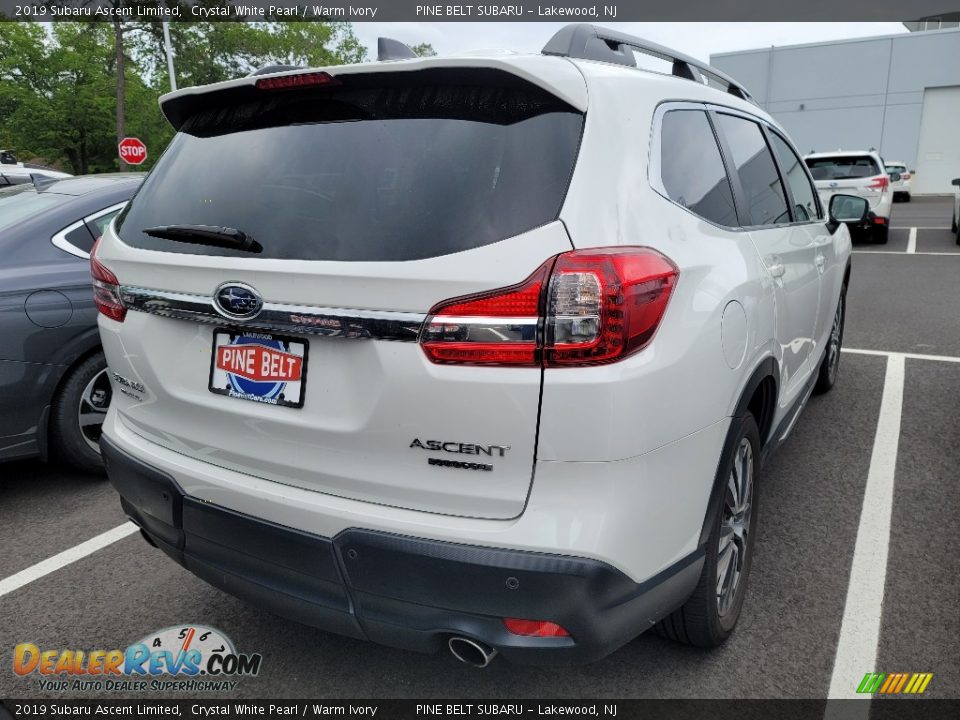 2019 Subaru Ascent Limited Crystal White Pearl / Warm Ivory Photo #3