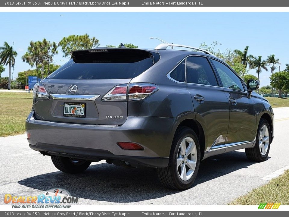 2013 Lexus RX 350 Nebula Gray Pearl / Black/Ebony Birds Eye Maple Photo #4