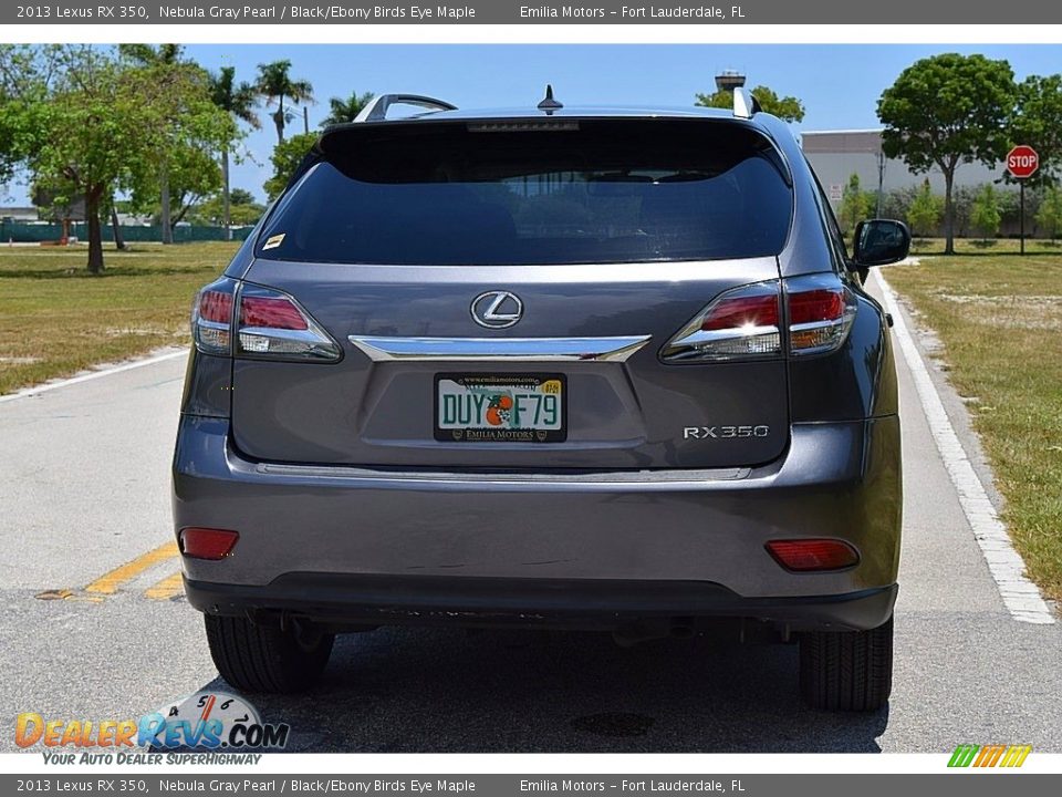 2013 Lexus RX 350 Nebula Gray Pearl / Black/Ebony Birds Eye Maple Photo #5