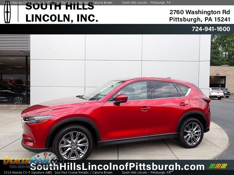 2019 Mazda CX-5 Signature AWD Soul Red Crystal Metallic / Caturra Brown Photo #1