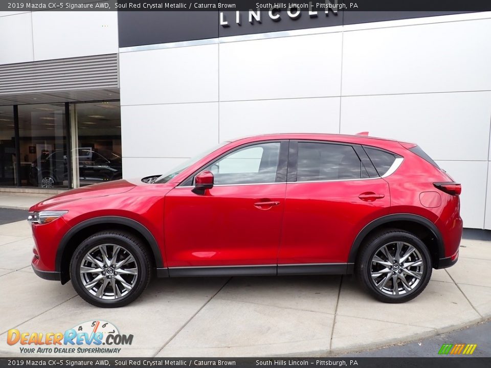 2019 Mazda CX-5 Signature AWD Soul Red Crystal Metallic / Caturra Brown Photo #2