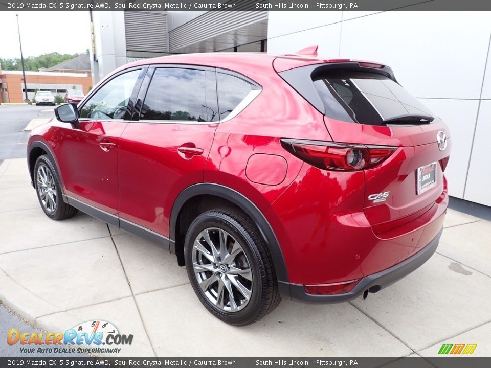 2019 Mazda CX-5 Signature AWD Soul Red Crystal Metallic / Caturra Brown Photo #3