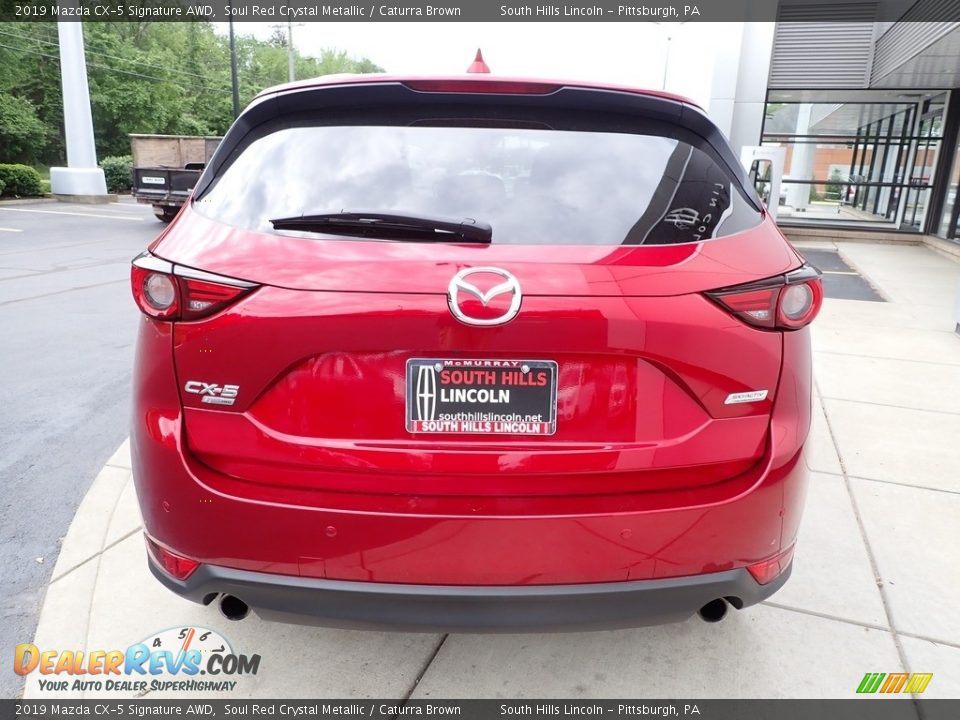 2019 Mazda CX-5 Signature AWD Soul Red Crystal Metallic / Caturra Brown Photo #4