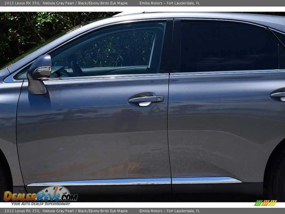 2013 Lexus RX 350 Nebula Gray Pearl / Black/Ebony Birds Eye Maple Photo #12