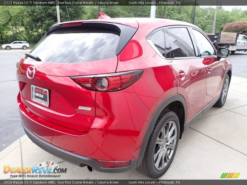 2019 Mazda CX-5 Signature AWD Soul Red Crystal Metallic / Caturra Brown Photo #6