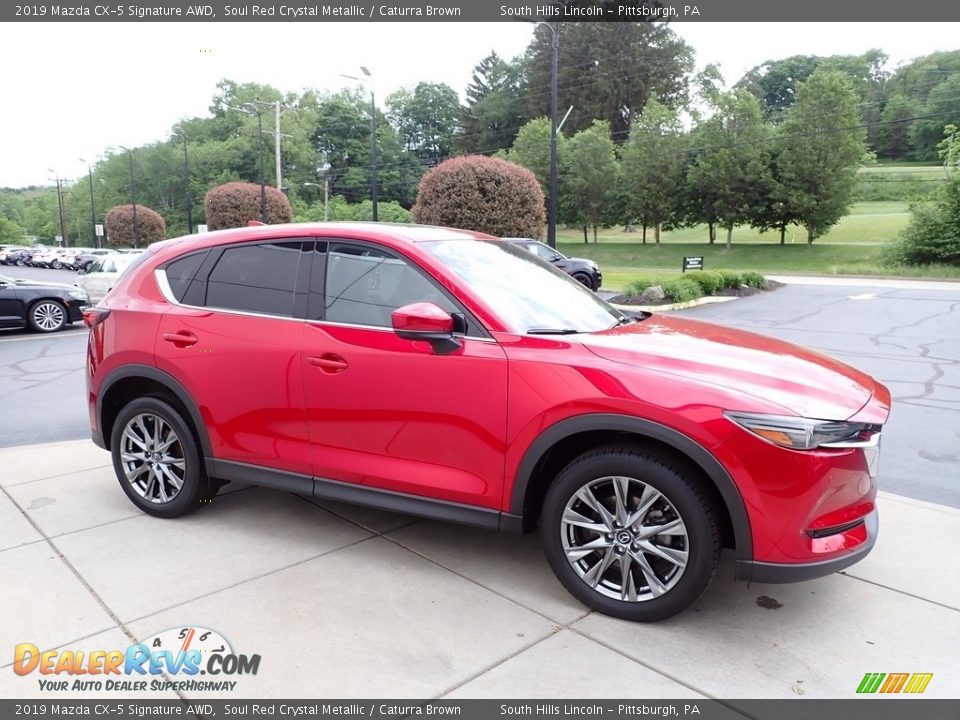 2019 Mazda CX-5 Signature AWD Soul Red Crystal Metallic / Caturra Brown Photo #7