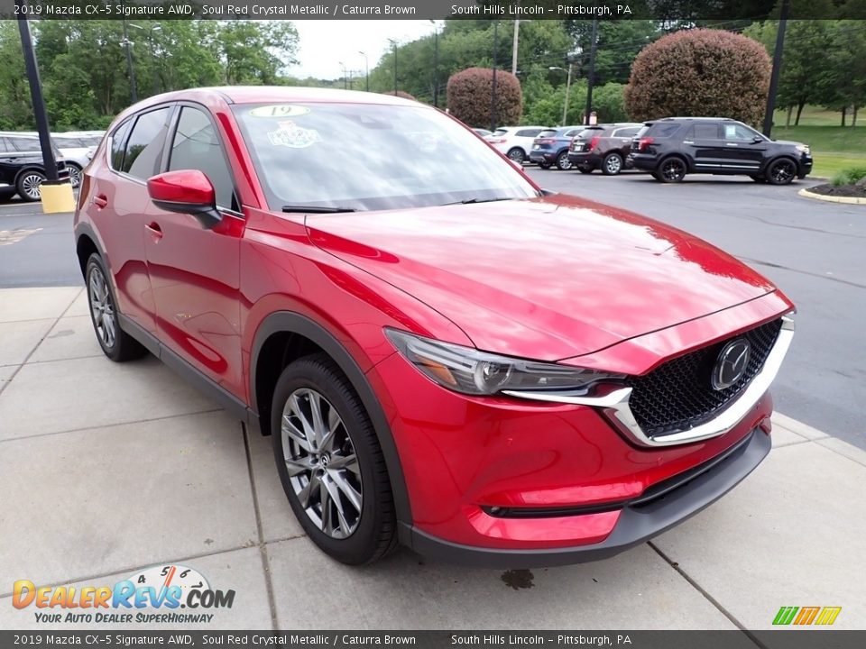 2019 Mazda CX-5 Signature AWD Soul Red Crystal Metallic / Caturra Brown Photo #8