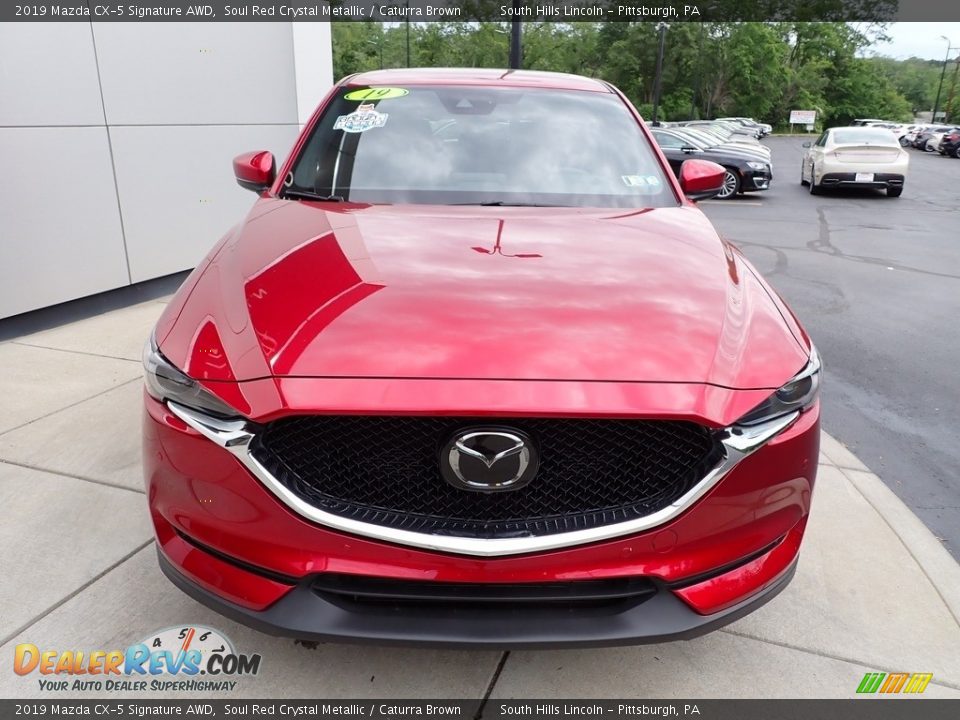 2019 Mazda CX-5 Signature AWD Soul Red Crystal Metallic / Caturra Brown Photo #9