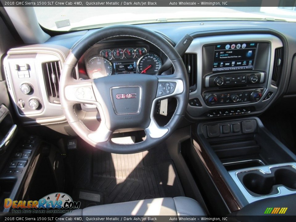 2018 GMC Sierra 1500 SLT Crew Cab 4WD Quicksilver Metallic / Dark Ash/Jet Black Photo #15