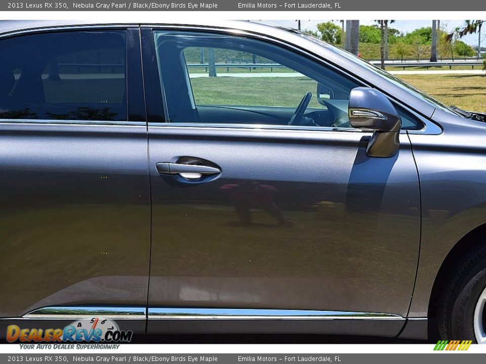 2013 Lexus RX 350 Nebula Gray Pearl / Black/Ebony Birds Eye Maple Photo #19