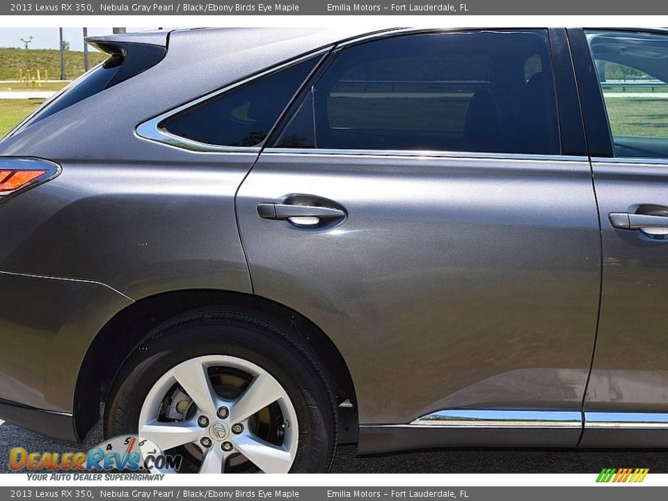 2013 Lexus RX 350 Nebula Gray Pearl / Black/Ebony Birds Eye Maple Photo #20