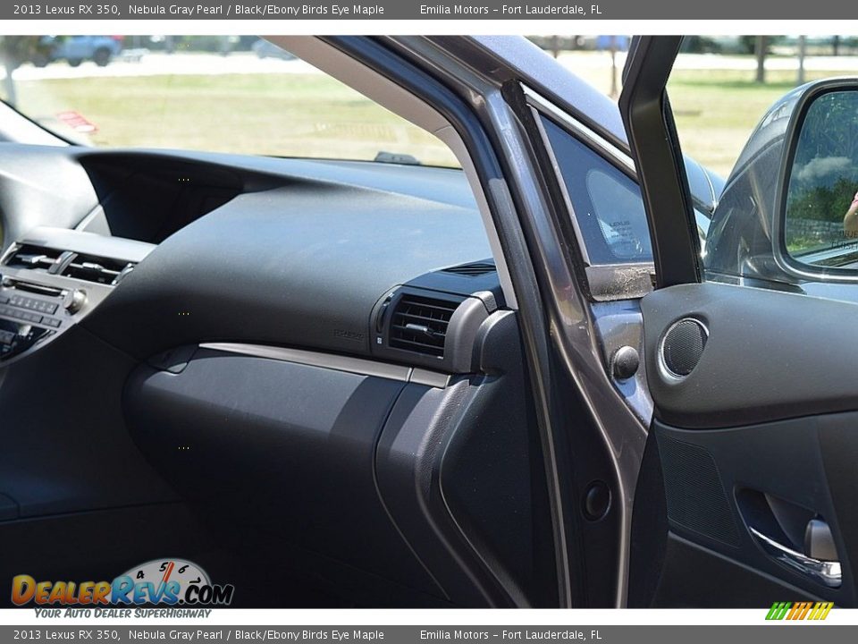 2013 Lexus RX 350 Nebula Gray Pearl / Black/Ebony Birds Eye Maple Photo #28