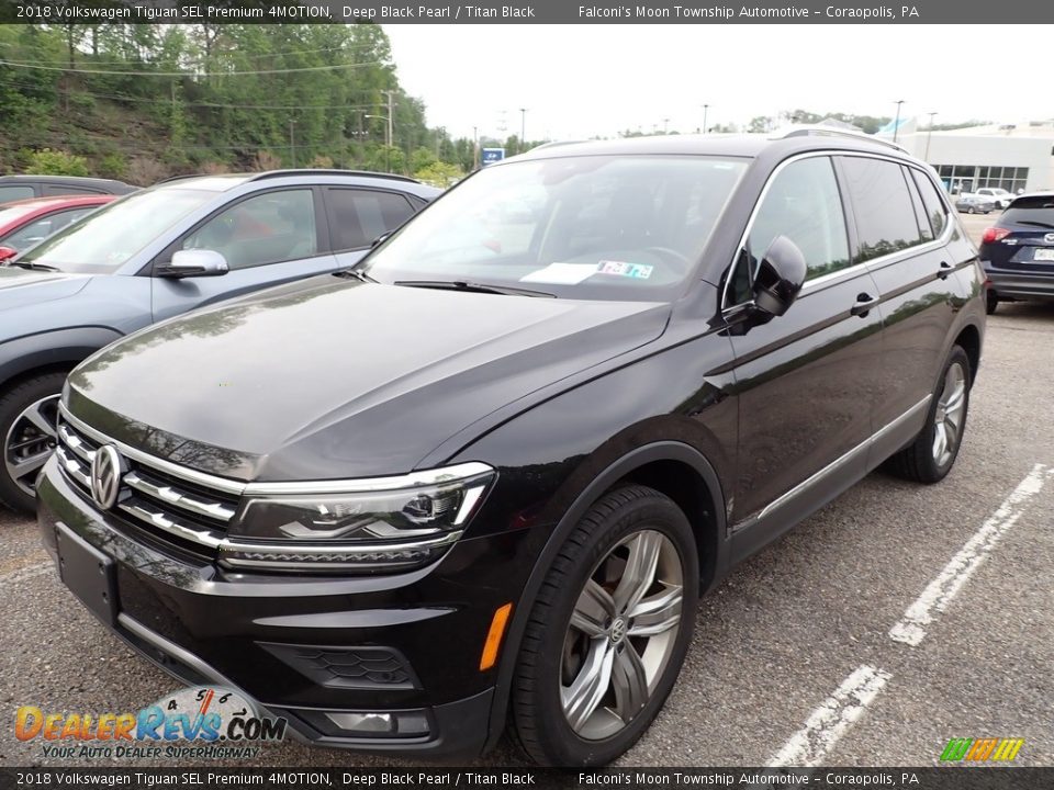 2018 Volkswagen Tiguan SEL Premium 4MOTION Deep Black Pearl / Titan Black Photo #1