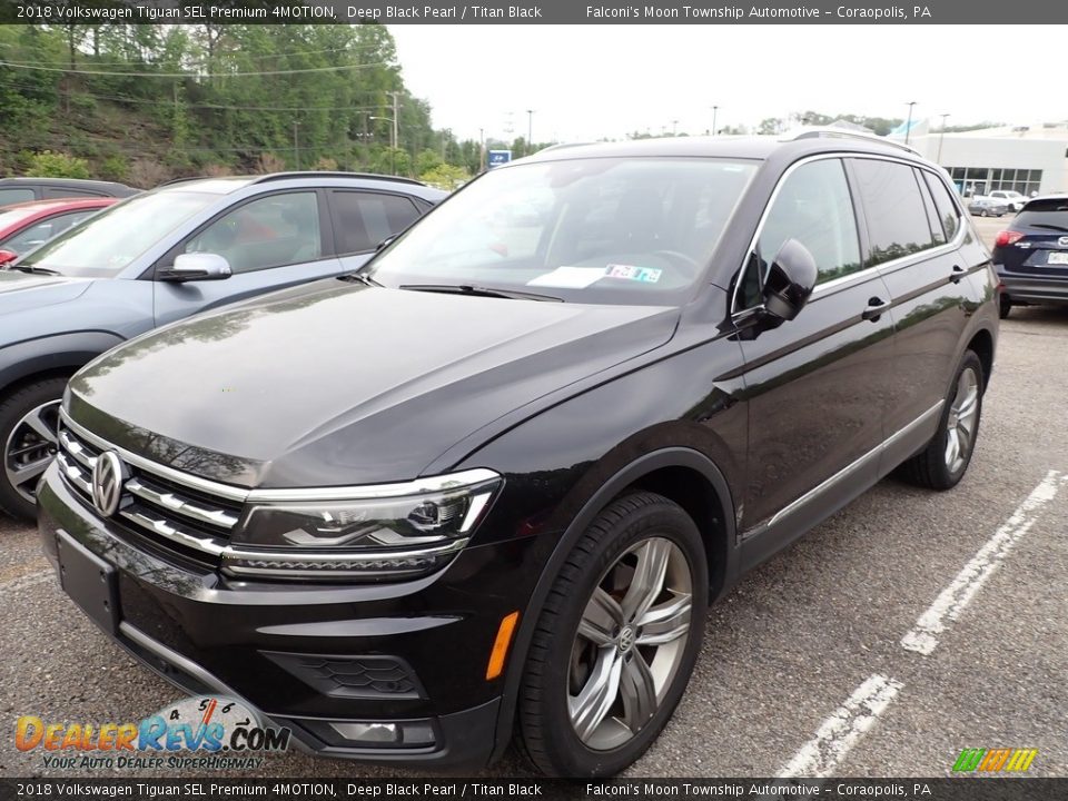 2018 Volkswagen Tiguan SEL Premium 4MOTION Deep Black Pearl / Titan Black Photo #1