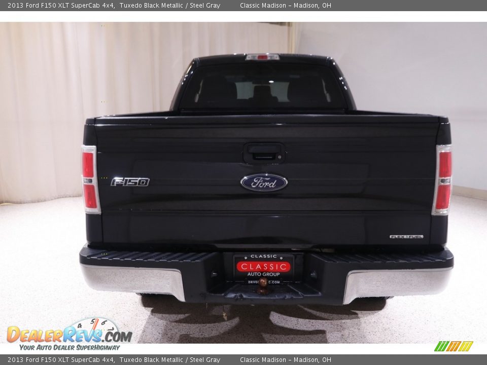 2013 Ford F150 XLT SuperCab 4x4 Tuxedo Black Metallic / Steel Gray Photo #18