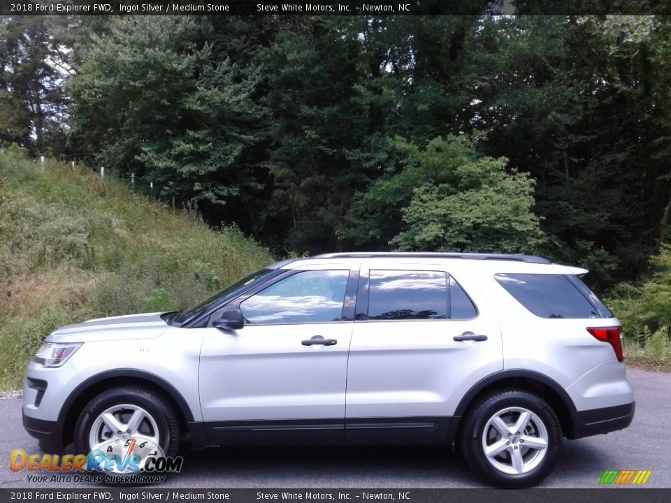 Ingot Silver 2018 Ford Explorer FWD Photo #1