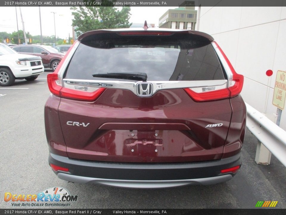 2017 Honda CR-V EX AWD Basque Red Pearl II / Gray Photo #4