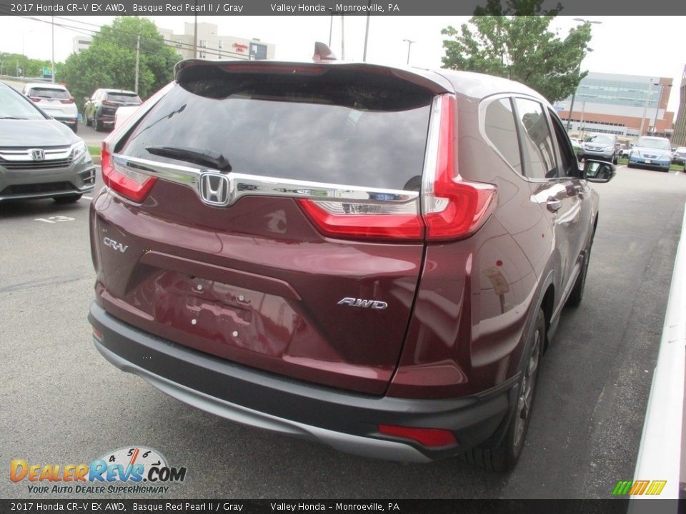 2017 Honda CR-V EX AWD Basque Red Pearl II / Gray Photo #5