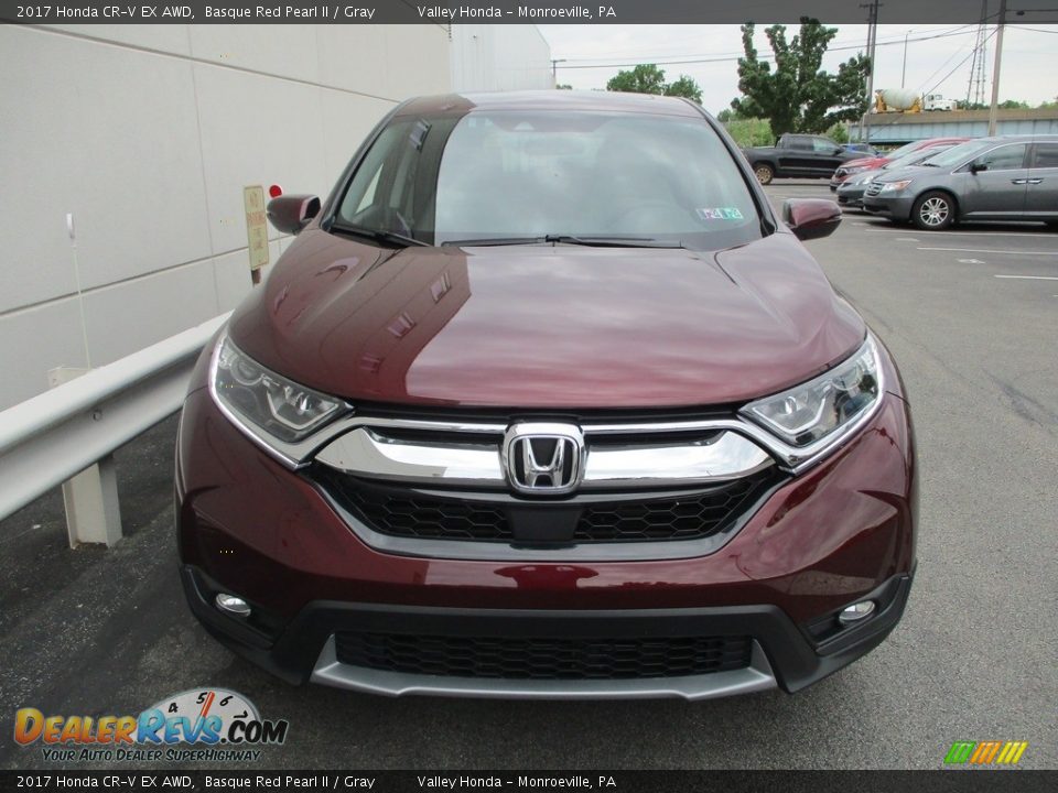 2017 Honda CR-V EX AWD Basque Red Pearl II / Gray Photo #8