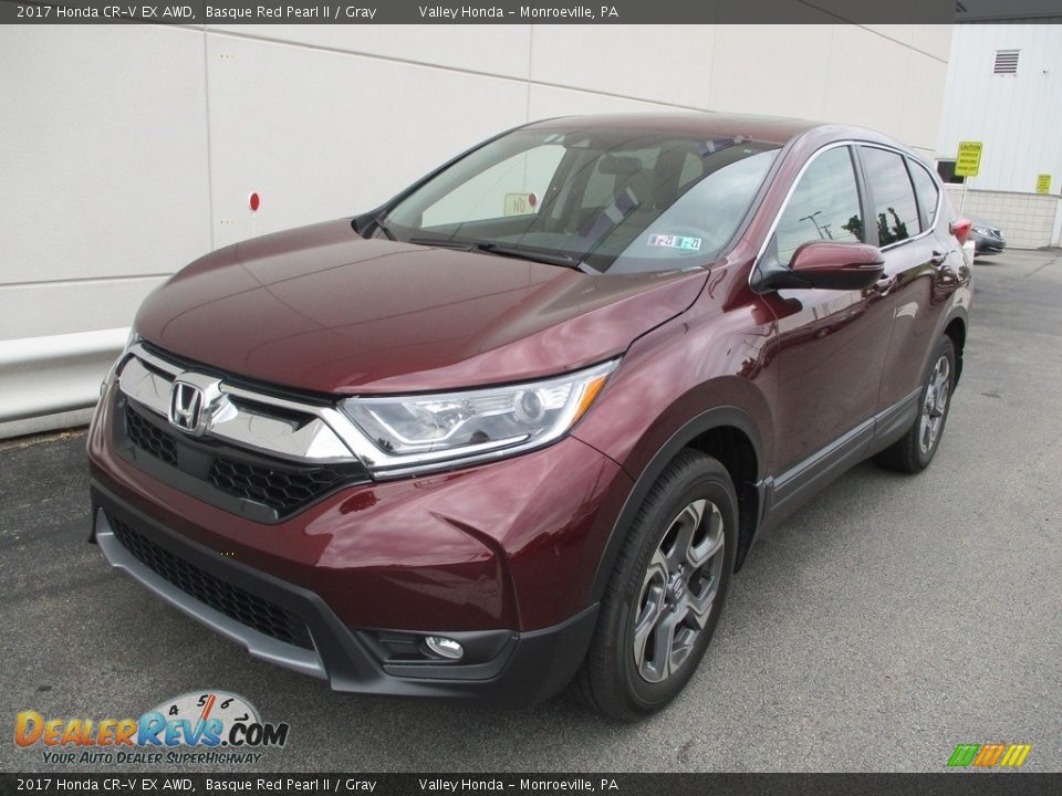 2017 Honda CR-V EX AWD Basque Red Pearl II / Gray Photo #9