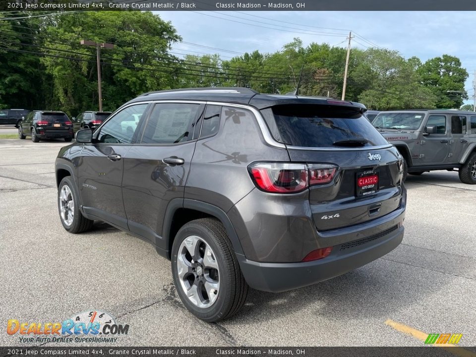 2021 Jeep Compass Limited 4x4 Granite Crystal Metallic / Black Photo #3