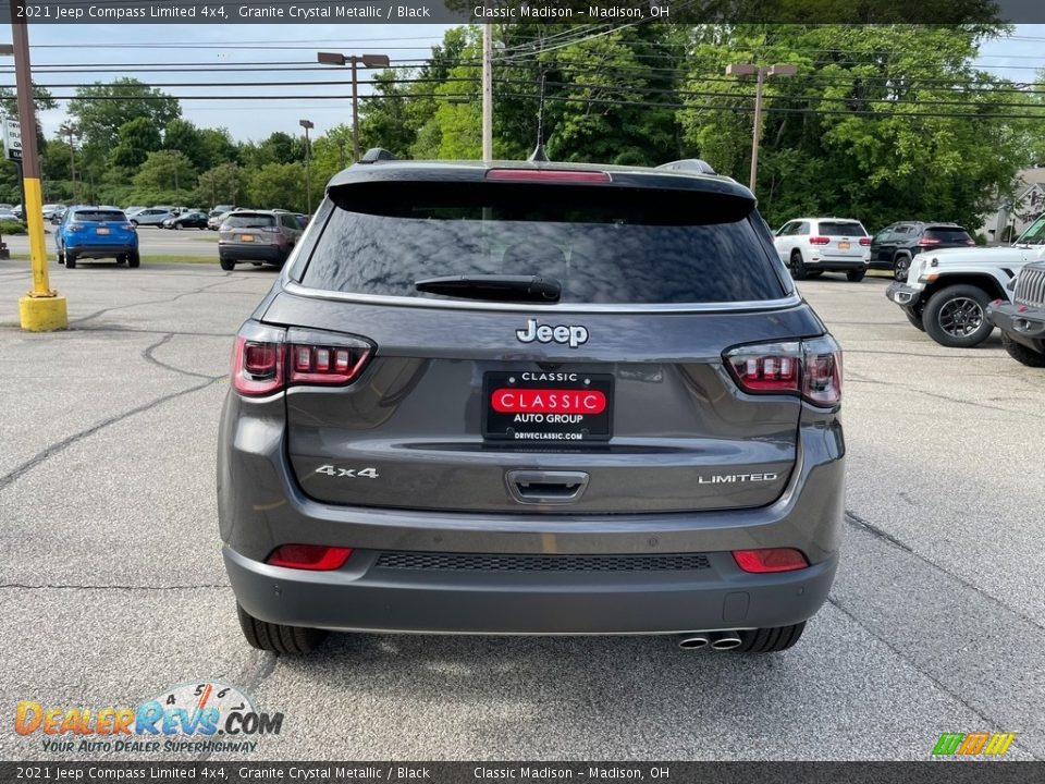 2021 Jeep Compass Limited 4x4 Granite Crystal Metallic / Black Photo #5