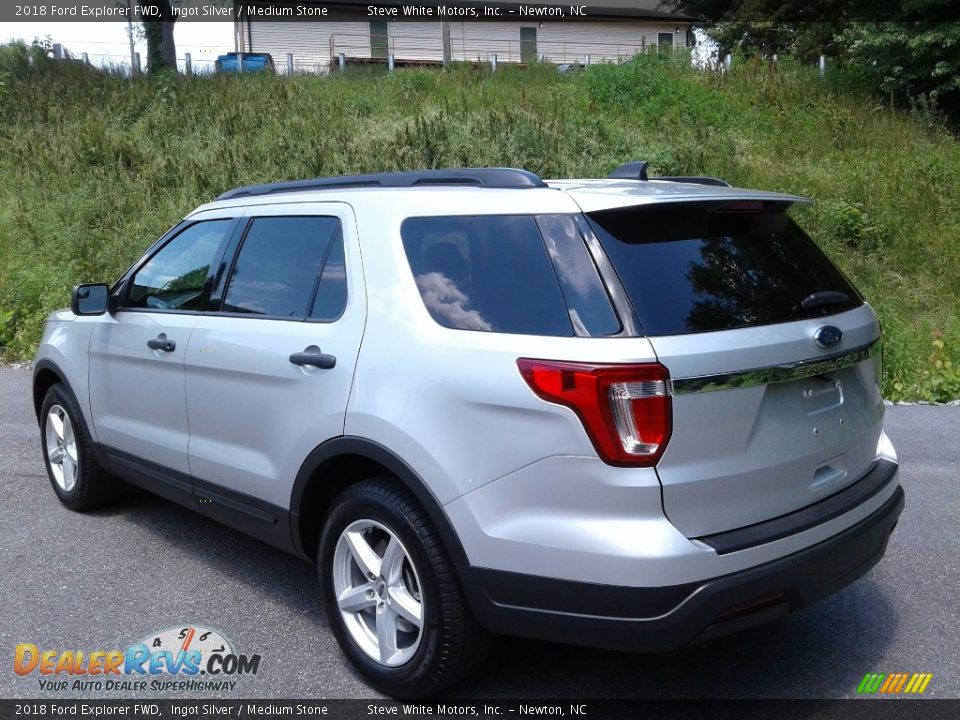 2018 Ford Explorer FWD Ingot Silver / Medium Stone Photo #9