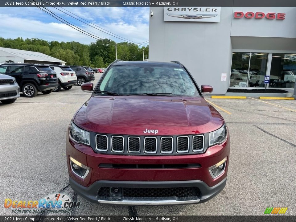 2021 Jeep Compass Limited 4x4 Velvet Red Pearl / Black Photo #2