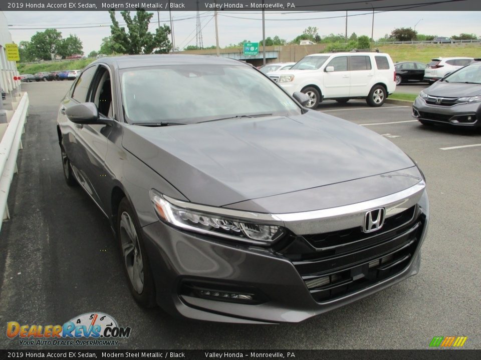 2019 Honda Accord EX Sedan Modern Steel Metallic / Black Photo #7