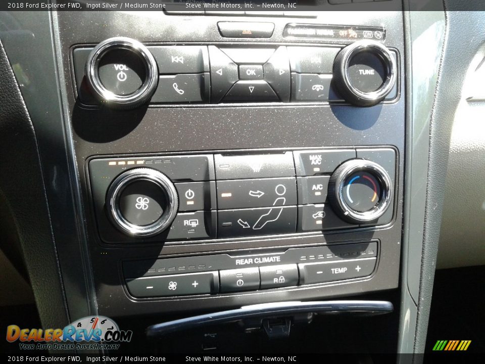 2018 Ford Explorer FWD Ingot Silver / Medium Stone Photo #25