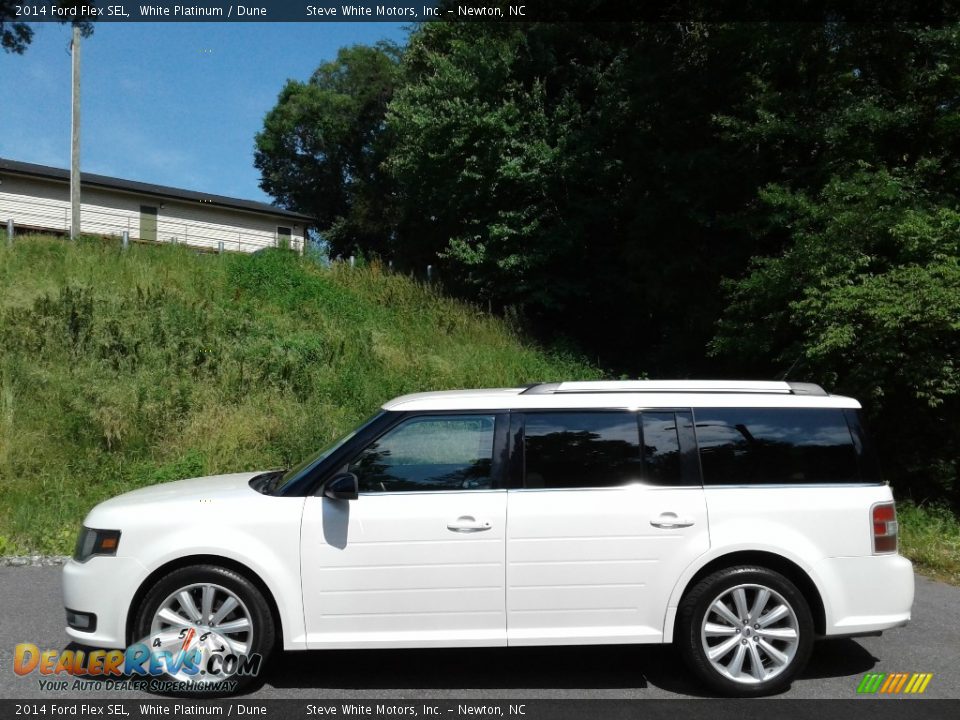 2014 Ford Flex SEL White Platinum / Dune Photo #1