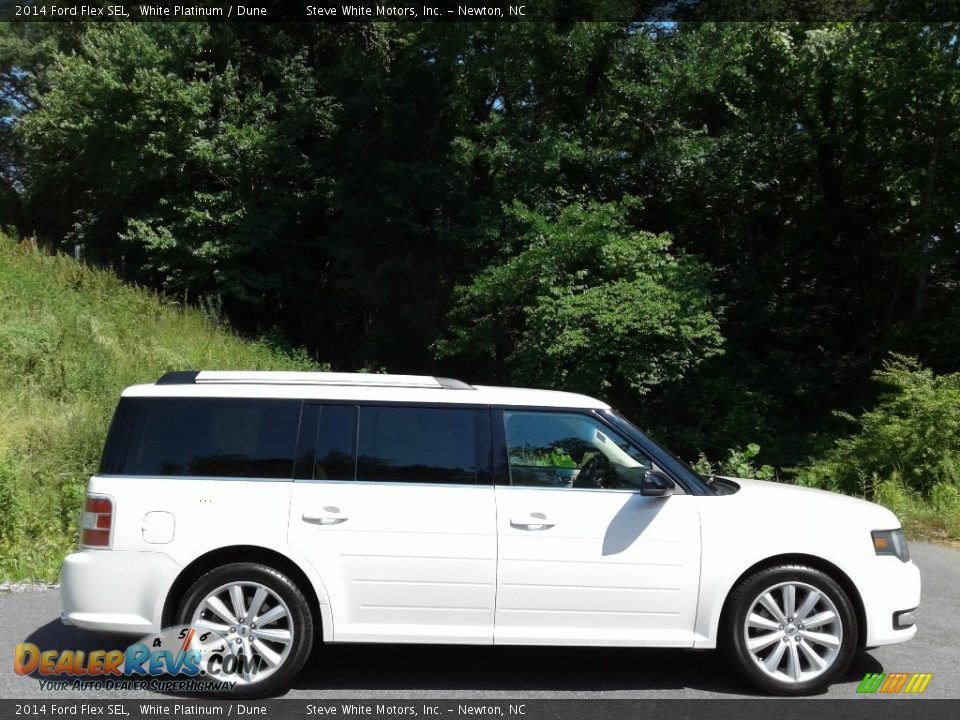 2014 Ford Flex SEL White Platinum / Dune Photo #5