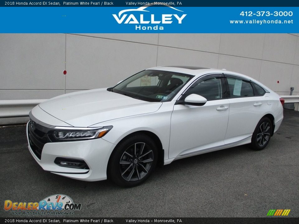 2018 Honda Accord EX Sedan Platinum White Pearl / Black Photo #1