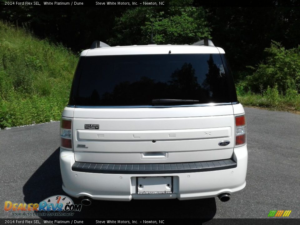 2014 Ford Flex SEL White Platinum / Dune Photo #7