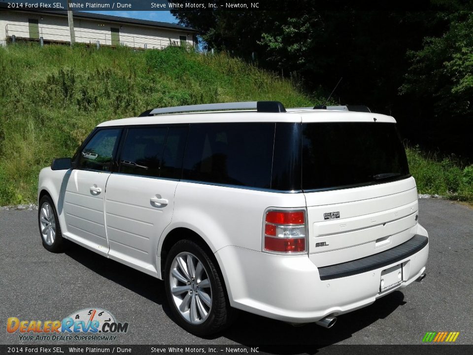 2014 Ford Flex SEL White Platinum / Dune Photo #8