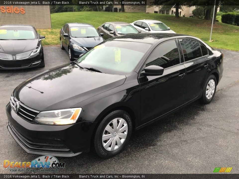 2016 Volkswagen Jetta S Black / Titan Black Photo #2