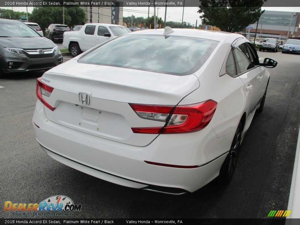 2018 Honda Accord EX Sedan Platinum White Pearl / Black Photo #5