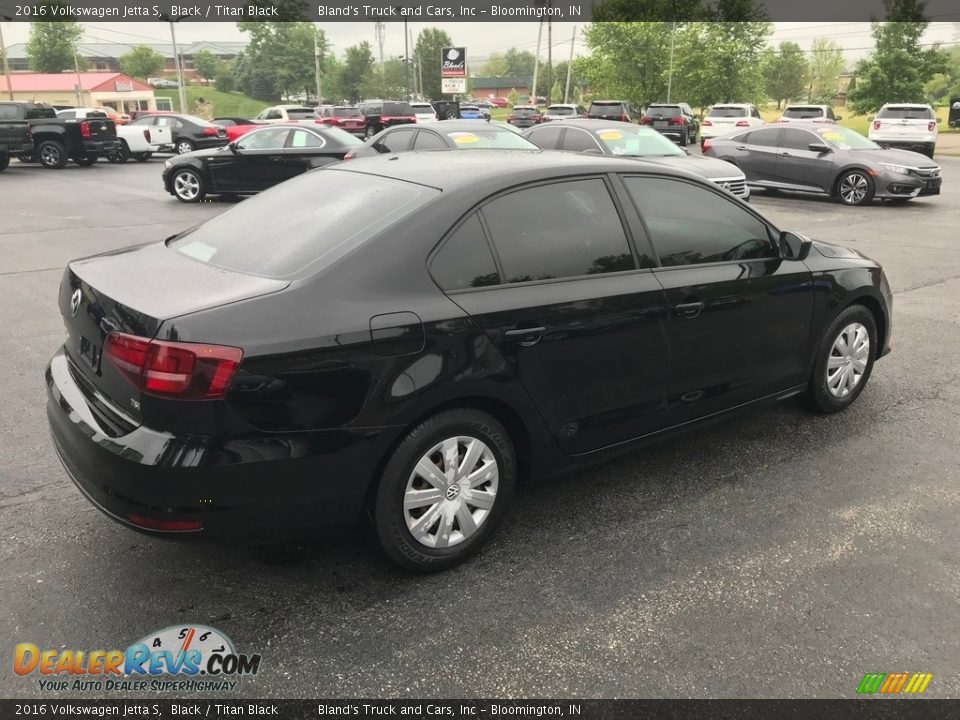 2016 Volkswagen Jetta S Black / Titan Black Photo #6