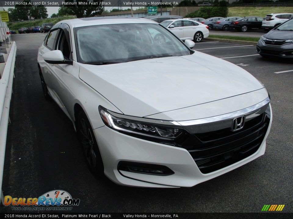 2018 Honda Accord EX Sedan Platinum White Pearl / Black Photo #7