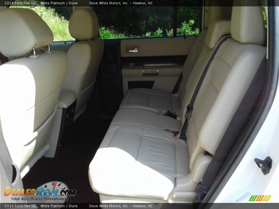 2014 Ford Flex SEL White Platinum / Dune Photo #12