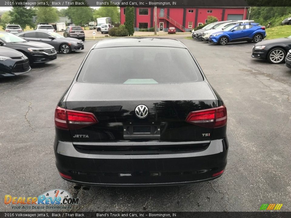 2016 Volkswagen Jetta S Black / Titan Black Photo #7