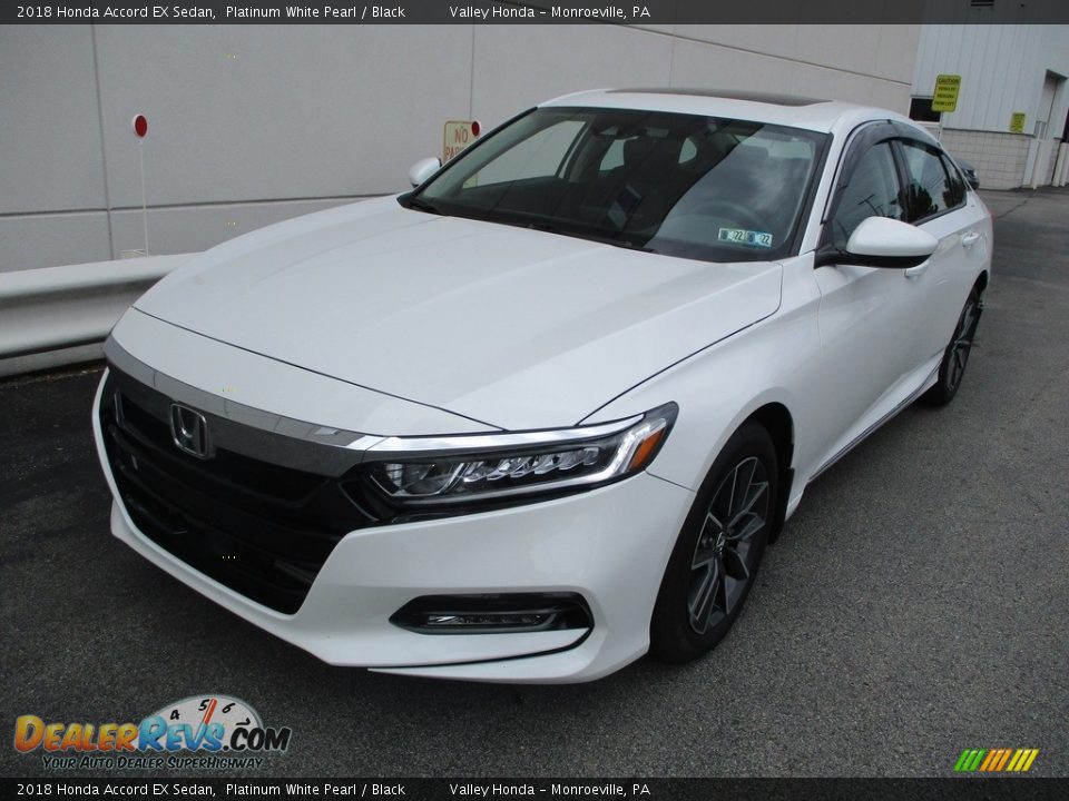 2018 Honda Accord EX Sedan Platinum White Pearl / Black Photo #9
