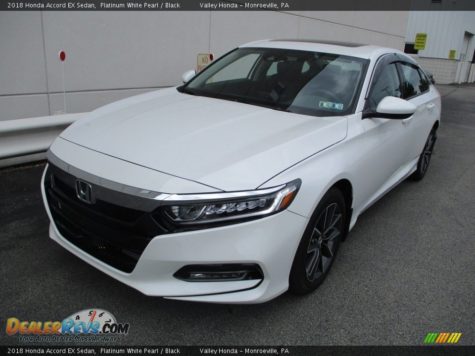 2018 Honda Accord EX Sedan Platinum White Pearl / Black Photo #9