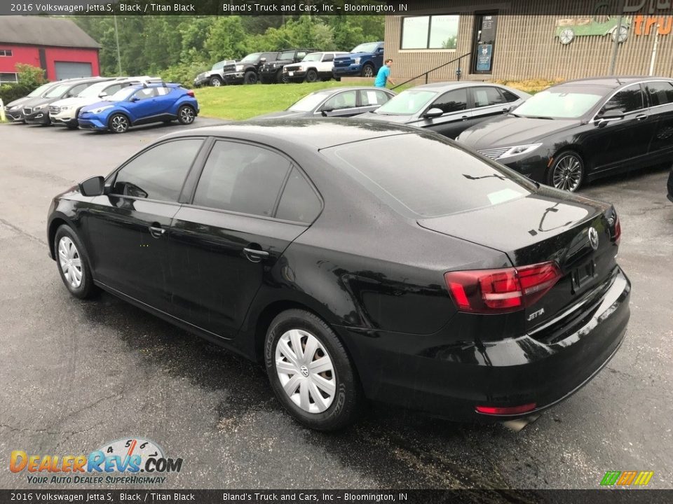 2016 Volkswagen Jetta S Black / Titan Black Photo #8