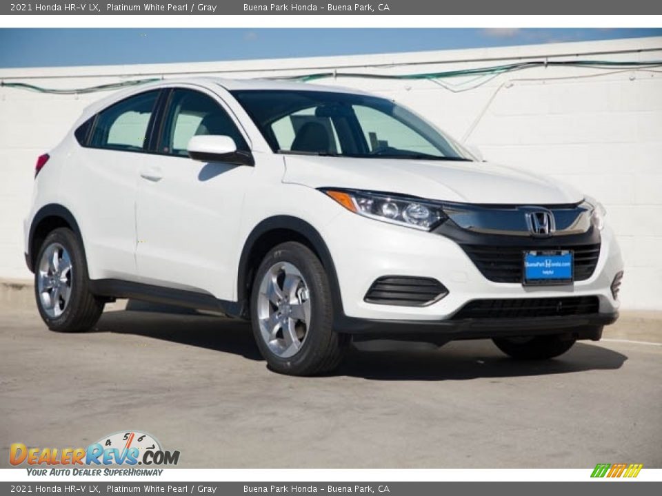 2021 Honda HR-V LX Platinum White Pearl / Gray Photo #1