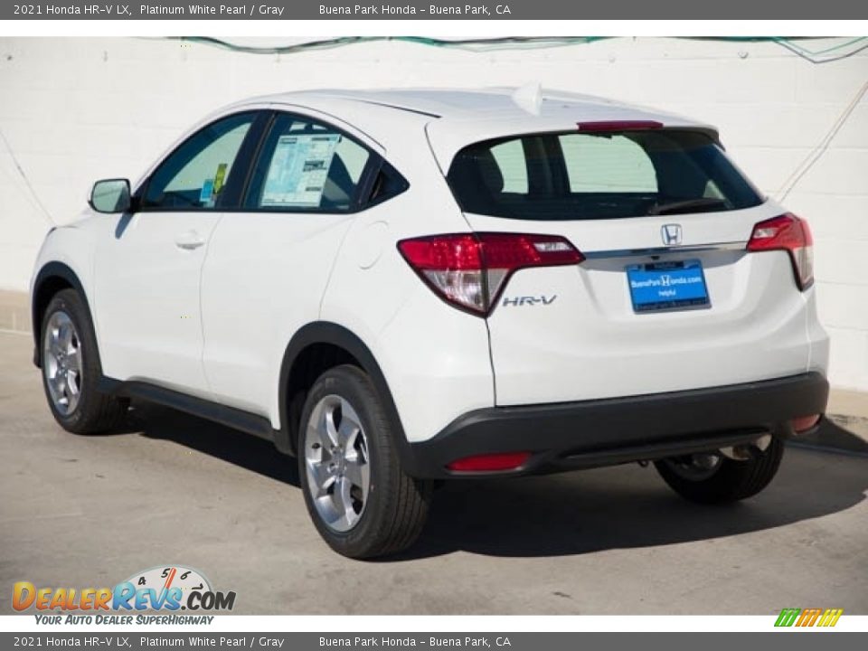 2021 Honda HR-V LX Platinum White Pearl / Gray Photo #2