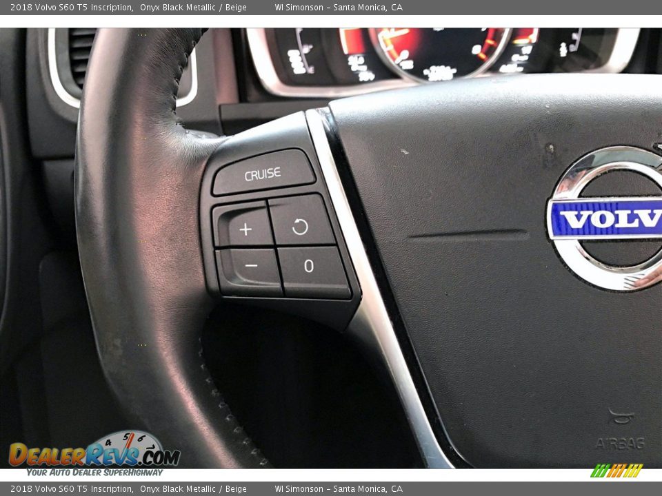 2018 Volvo S60 T5 Inscription Steering Wheel Photo #21